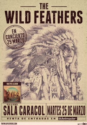 The Wild Feathers en España en marzo, Madrid Sala Caracol