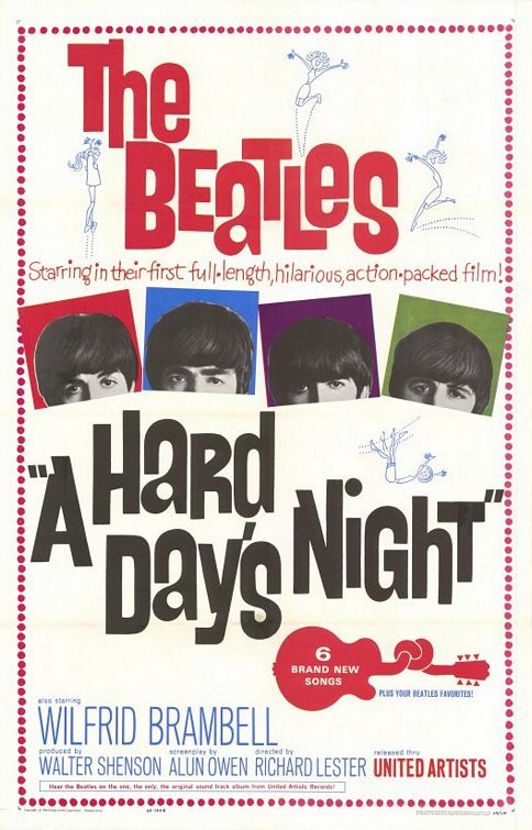 “A Hard Day’s Nigh” película de The Beatles en el cine, DVD y Blu-ray