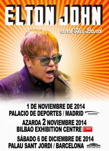 Elton John gira española 2014