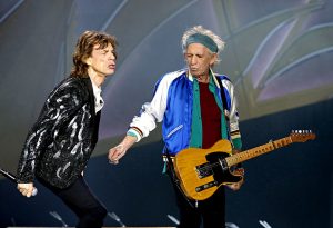 Mick Jagger y Keith en Oslo 2014