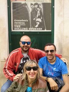Cruz, Marta y Lorenzo en Lisboa para ver a los Stones