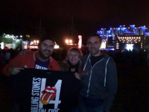 Cruz, Marta y Lorenzo en Rock in Rio para ver a los Stones