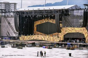 Escenario de The Rolling Stones en Zürich Suiza