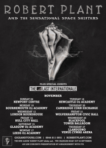 The Last Internationale telonearán a Robert Plant & The Sentational Space Shifters en el Reino Unido