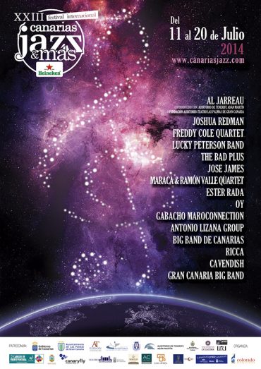 XXIII Festival Internacional Canarias Jazz & Más Heineken 2014 con Joshua Redman, Al Jarreau, Freddy Cole, Lucky Peterson o José James entre otros