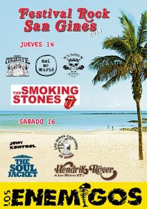 Festival de Rock San Ginés 2014 en Lanzarote con Los Enemigos, Hendrik Röver y Los Míticos GT, The Soul Jacket y Smoking Stones entre otros 