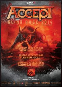 Accept presentan en España “Blind Rage” su nuevo disco dentro de una nueva gira europea