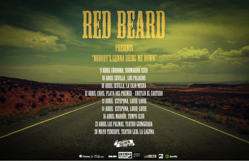 Red Beard anuncia gira española Nobody's gonna bring me