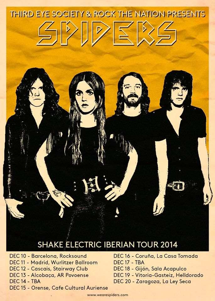 SPIDERS SHAKE ELECTRIC IBERIAN TOUR 2014