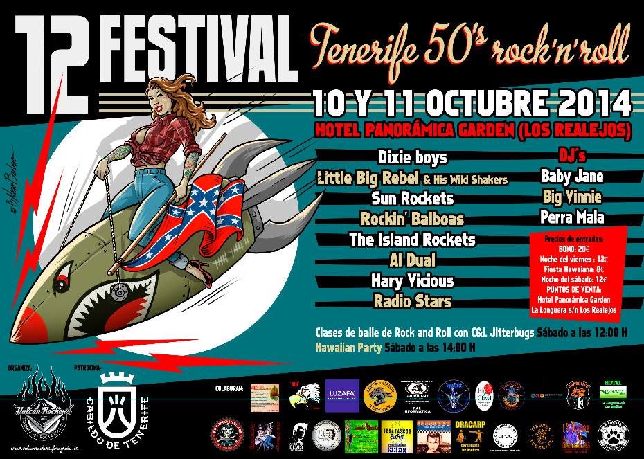 12 Tenerife 50′s Rock’n’Roll con Al Dual, The Sun Rockets, Dixie Boys y Little big rebel & his wild shakers entre otros