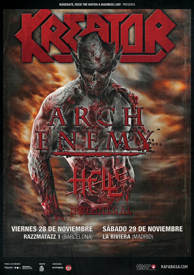 Kreator Phantom Antichrist, nuevo disco y gira española con Arch Enemy que presentan nuevo disco War Eternal