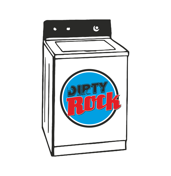 Dirty Rock magazine logo Washing Machine
