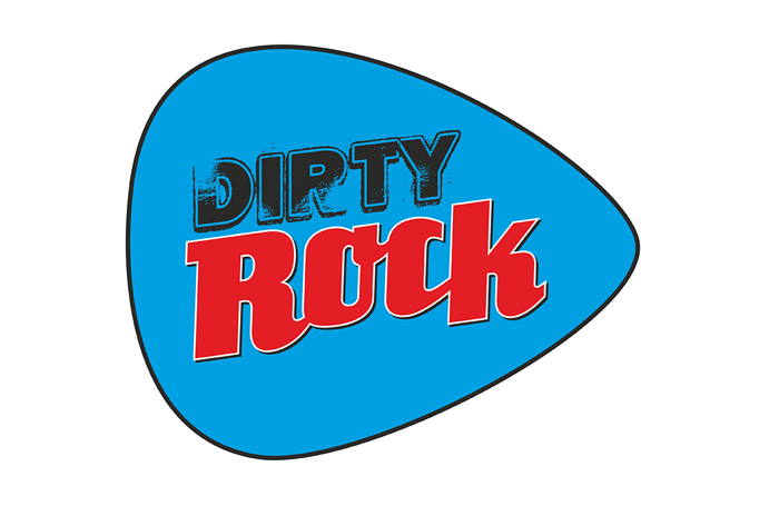 Dirty Rock magazine logo púa Dirty Rock magazine logo púa