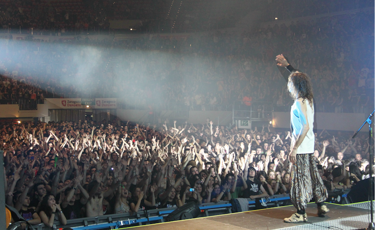 Extremoduro en el concierto de su gira en Zaragoza