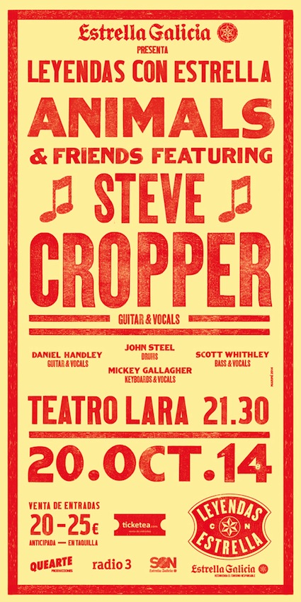 Steve Cropper junto a The Animals & Friends rememoran sus mejores años