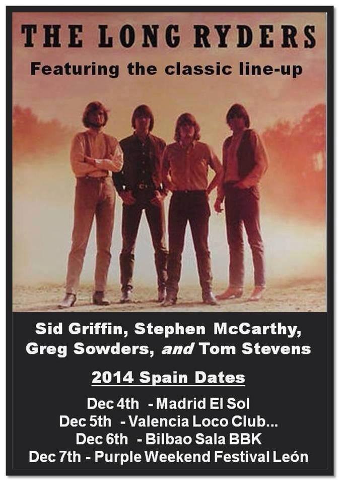 The Long Ryders gira española en diciembre 2014