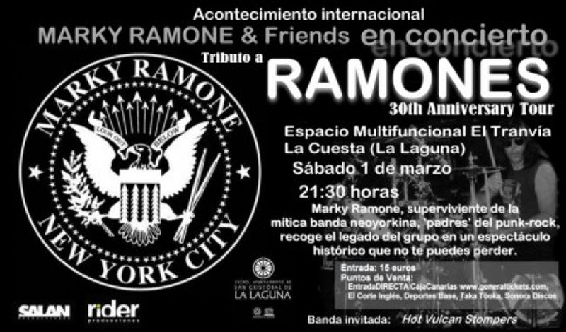 Marky Ramone en Tenerife en el 2008