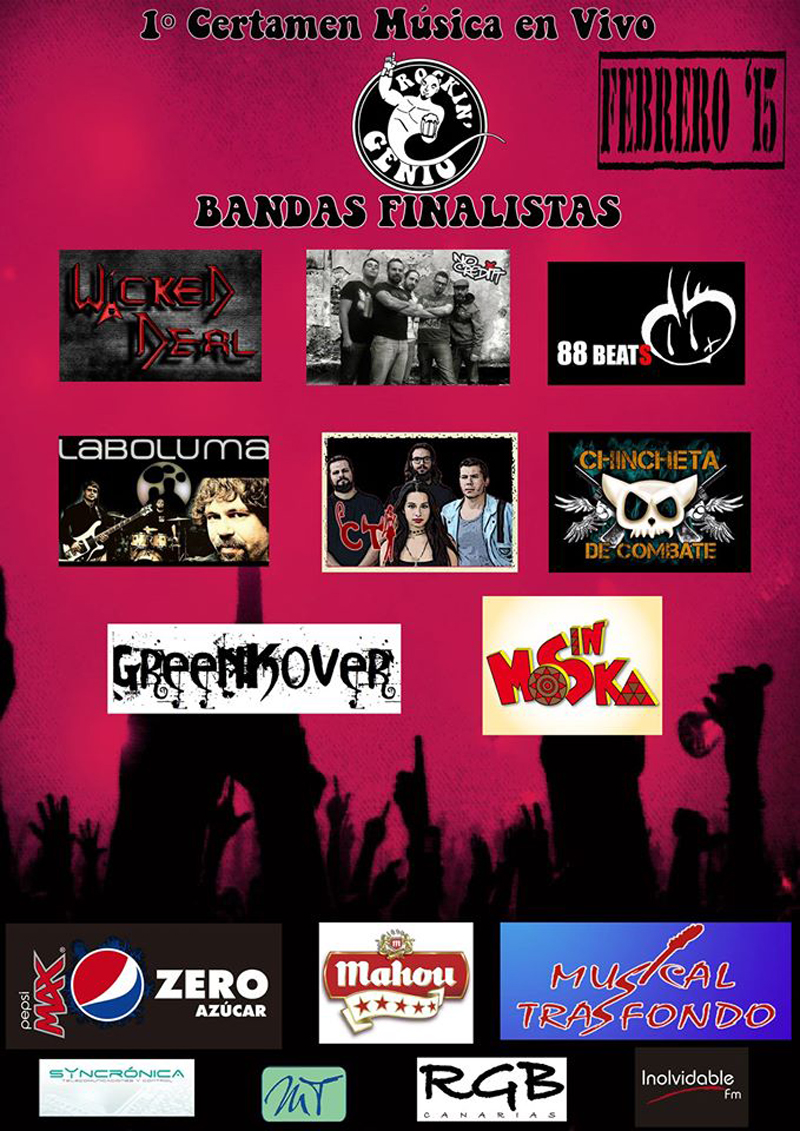 Rockin' Genio 2015 Fase Final bandas finalistas