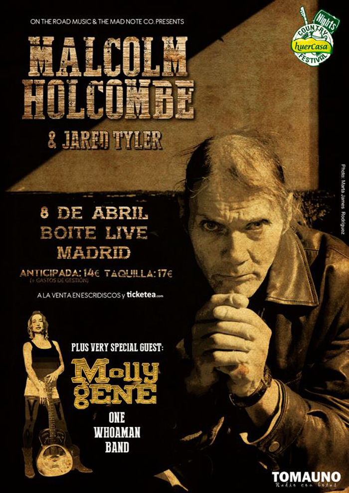 Malcolm Holcombe y Molly Gene en Madrid 2015.jpg