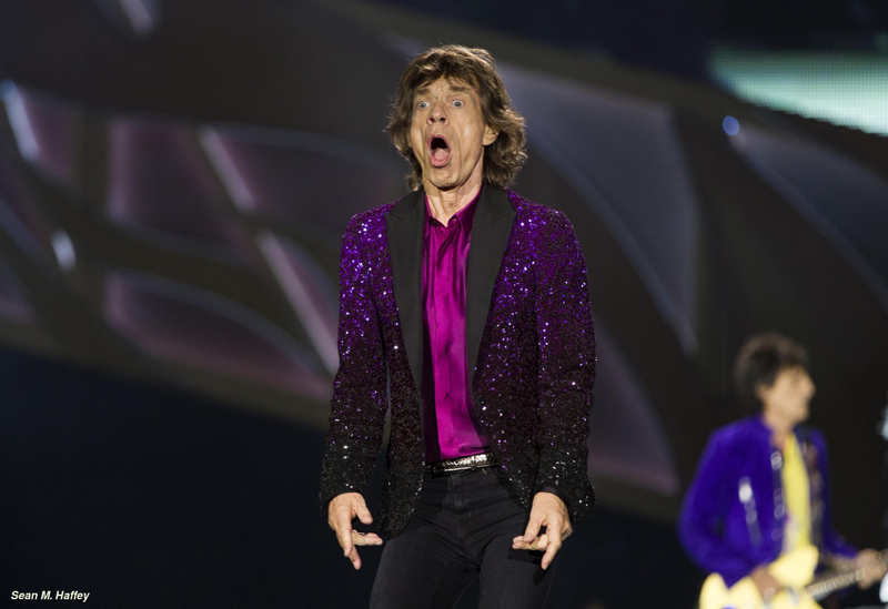 5/23/2015 San Diego, Ca. | The Rolling Stones begin their US Tour Sunday night at Petco Park downtown.  Mick Jagger, The Rolling Stones frontman and lead singer rocks Petco Park.| Photo Sean M. Haffey