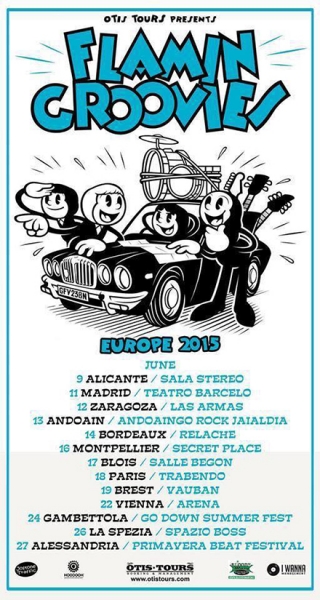 Flamin Groovies entrevista Europe Spain tour 2015