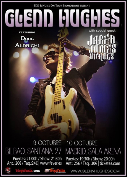 Entrevista a Glenn Hughes previa a su gira en España en octubre