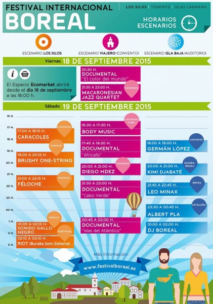 Festival Boreal 2015 horarios