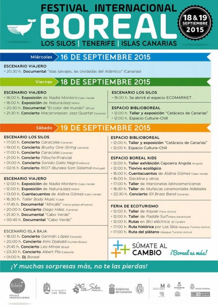 Horarios Festival Boreal 2015