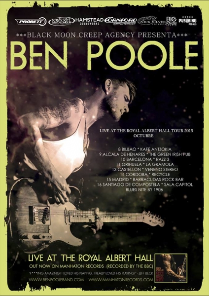 Ben Poole entrevista, gira española y nuevo disco Live at the Royal Albert Hall