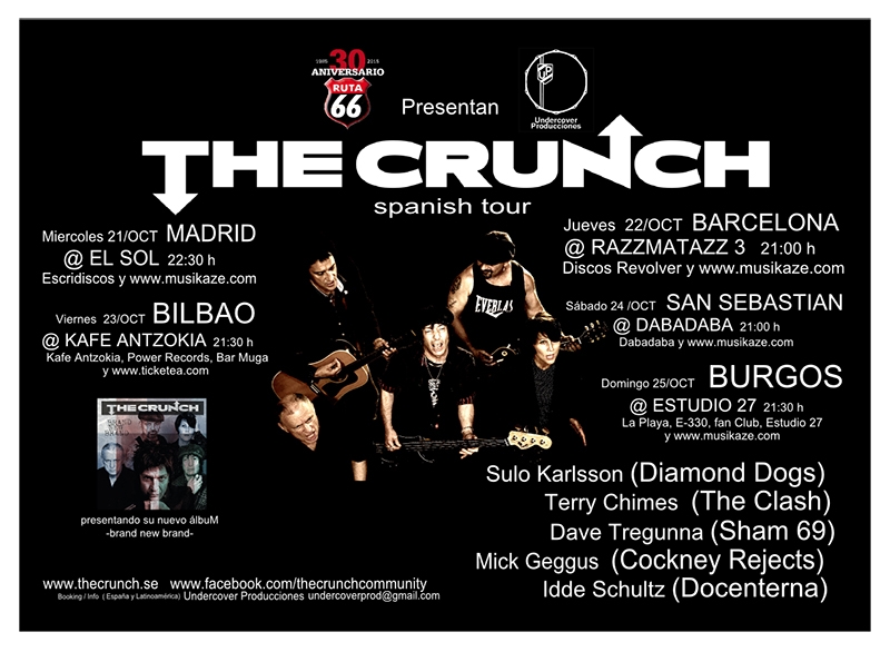 Entrevista a Terry Chimes de The Crunch en su gira española