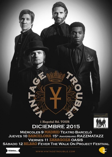 Vintage Trouble gira española y entrevista 2015