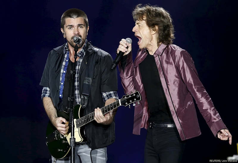 The Rolling Stones y Juanes en el primer concierto de Colombia