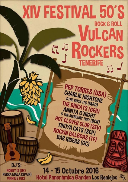 Festival Tenerife 50’s Rock and Roll 2016 anuncia su cartel