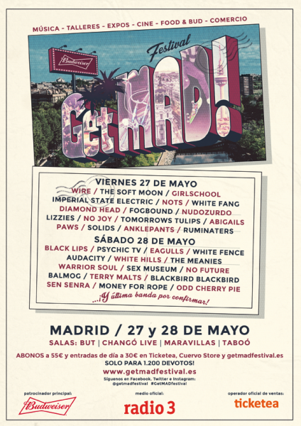 GetMad! Festival cartel Madrid 2016