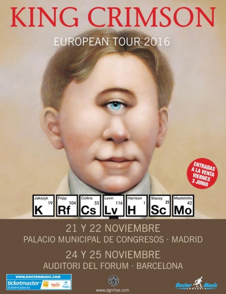 King Crimson gira española 2016