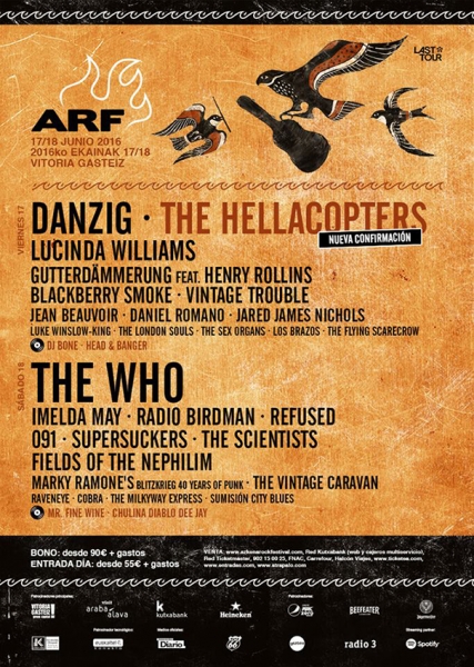 The Hellacopters sustituyen a Primal Scream en el Azkena Rock