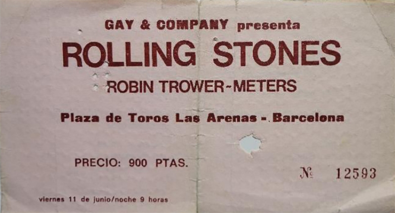 Rolling Stones Barcelona 11 junio 1976