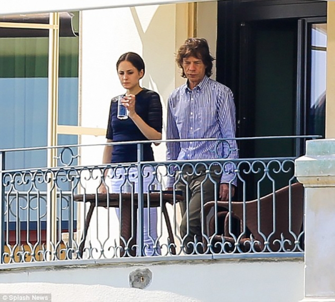 Mick Jagger junto a Melanie Hamrick con 73 años