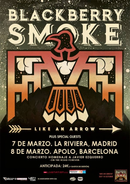 Blackberry Smoke anuncian gira española marzo 2017