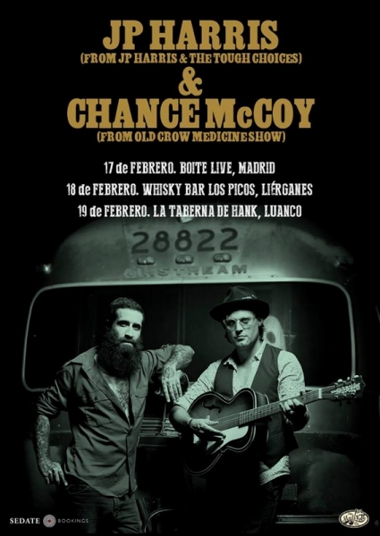 JP Harris & Chance McCoy gira española en febrero 2017 