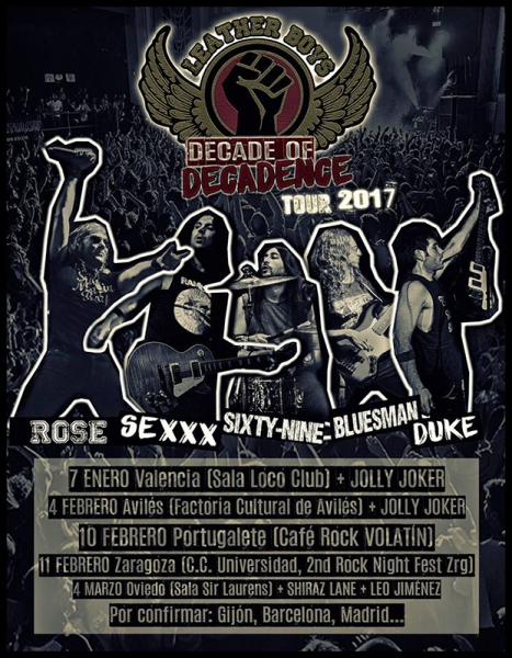 Leather Boys nuevo EP Decade of Decadence y gira Décimo Aniversario