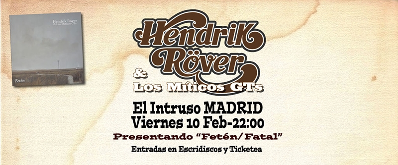 Entrevista Hendrik Röver & Los Míticos GTs concierto Madrid El Intruso