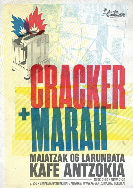 Concierto de Cracker y Marah en Bilbao mayo 2017