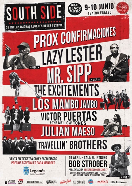 Lazy Lester, The Excitements, Julián Maeso y Bob Stroger nuevos nombres para el Leganes Blues Festival South Side