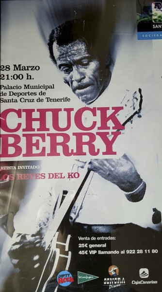 Chuck Berry concierto pabellón de deportes Santa Cruz Tenerife marzo 2008