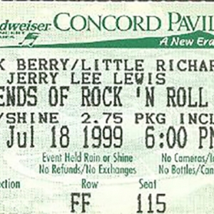 Chuck Berry entradas en San Francico Legends of Rock and Roll Little Richard y Jerry Lee Lewis