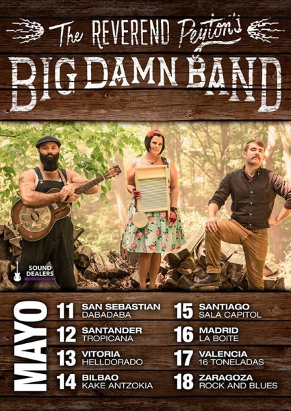 The Reverend Peyton's Big Damn Band gira española 2017