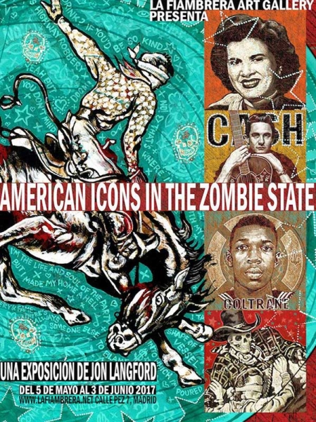 Jon Langford expone en Madrid American Icons In The Zombie State