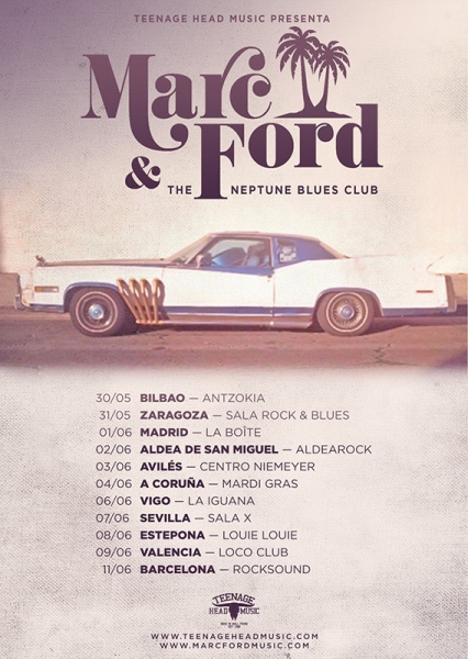 Gira española de Marc Ford and the Neptunes Blues Club 2017