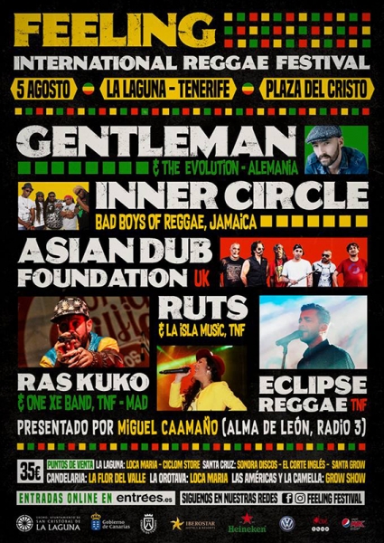 Feeling Festival anuncia a Gentleman, Inner Circle y Asian Dub Foundation en La Laguna Tenerife